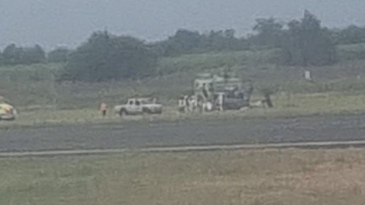Helicóptero con cuatro personas a bordo se accidentó en el aeropuerto Alfonso Bonilla Aragón