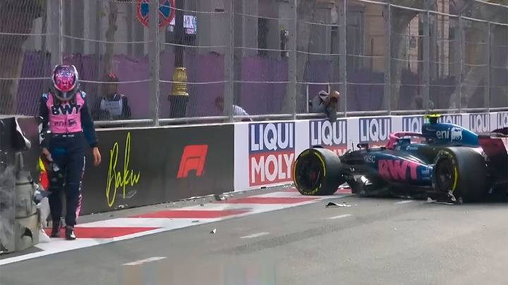 Video: así fue el choque de Franco Colapinto en el Gran Premio de Azerbaiyán de…
