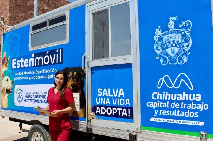 Atenderá Esterimóvil de Municipio a perros y gatos en centro comunitario Chihuahua 2000