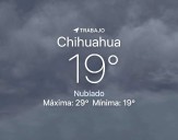 Amanece lluvioso con temperatura de 19 grados centígrados