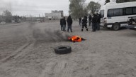 Protesta de trabajadores del EPAS de Cutral Co por falta de personal e insumos