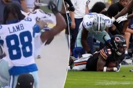 Cowboys' George Pickens throws helmet-slamming tantrum after brutal play