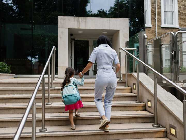 My younger daughter was excited to go to preschool full-time. The transition was not so easy for me.