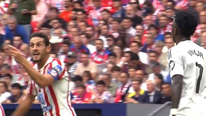 Koke, a Vinícius durante el derbi: "Mbappé te come la tostada... El mejor"