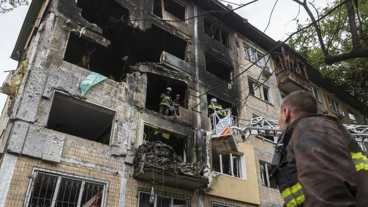 Un ataque masivo de drones y misiles rusos deja 4 muertos y 10 heridos en Kiev