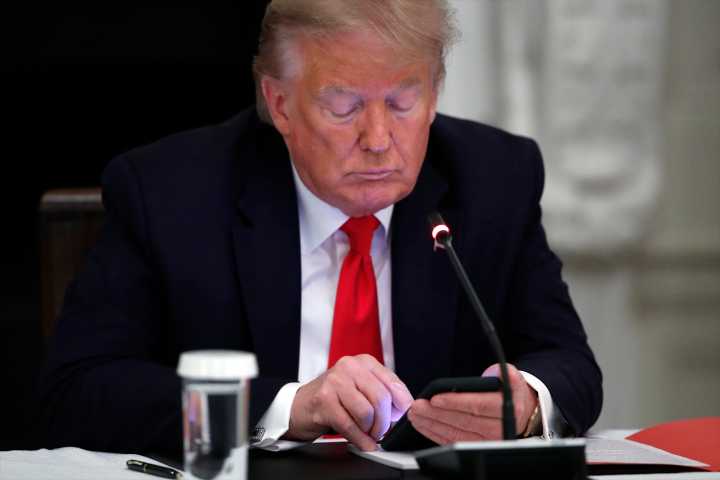 Trump Goes on Bizarre, Digitally-Altered Posting Bender About His Political Foes