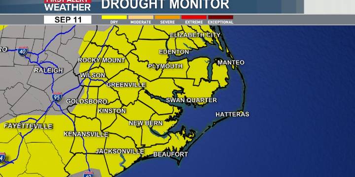 DROUGHT UPDATE: Drier conditions continue across the area for another week