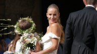 Zac Goldsmith's wife Hum Fleming's beautiful wedding dress revealed