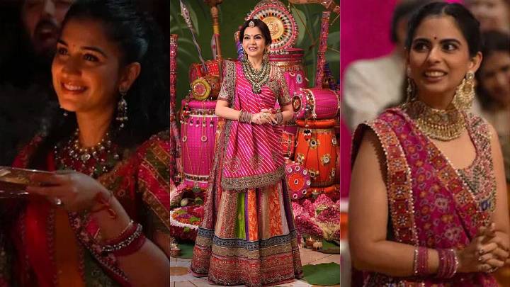 Ambani Ladies' Ravishing Navratri Looks: Radhika, Isha, Nita & Shloka Glam Up In Classic Chaniya Cholis For Garba Night