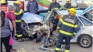 Ruta 11: grave accidente con heridos en la zona del Aeroclub de Diamante