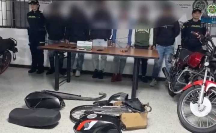 Cayó banda que robaba motos en Bogotá y las escondía en viviendas