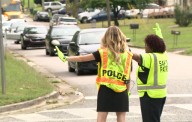 The school crosswalk where safety meets care