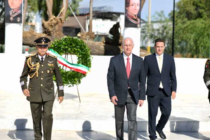 Román Alberto Cepeda González preside ceremonia conmemorativa del 178 Aniversario de la Gesta Heroica de los Niños Héroes de Chapultepec