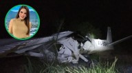 Muere conductora Débora Estrella tras desplomarse avioneta en García, México