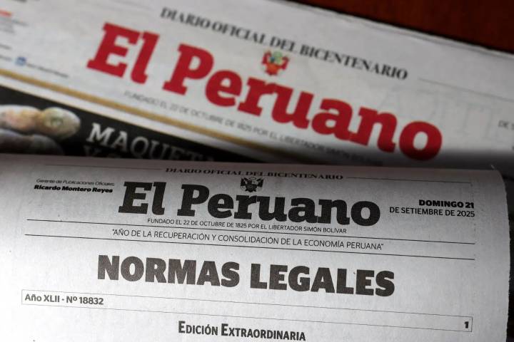 Estas son las normas legales más importantes del viernes 26 de setiembre del 2025