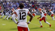 Browns’ Shedeur Sanders tows company line in response to Ravens rumor