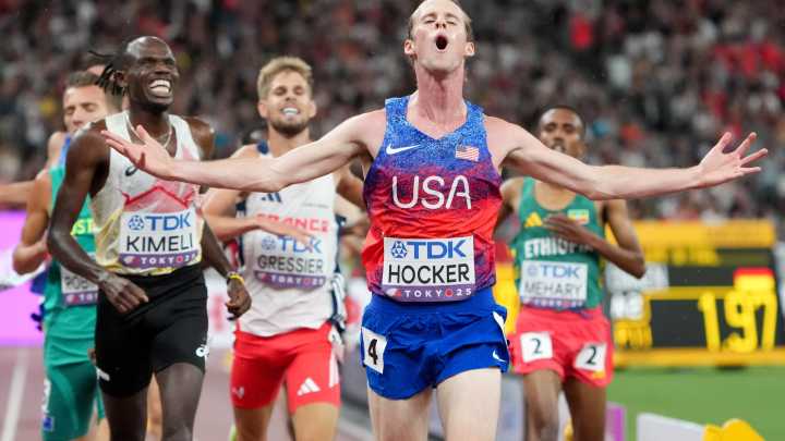 Former UO star Cole Hocker wins gold at World Athletics Championships