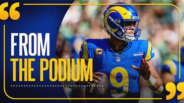 From the Podium: Sean McVay and Matthew Stafford on Week 3 loss vs. Eagles