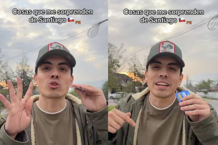 Tiktoker colombiano en Chile genera revuelo tras compartir 4 cosas que “sorprenden de Santiago”