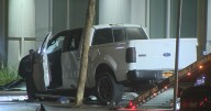 Alleged DUI driver hits car, pedestrians in fiery downtown Los Angeles crash