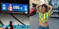 Karol G puso brillo tropical al medio tiempo en la NFL de Brasil