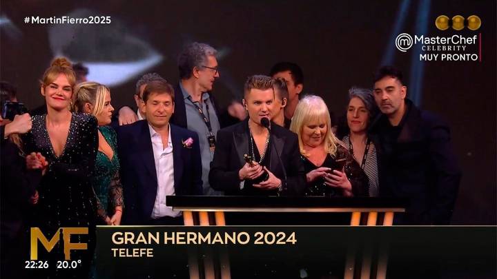 Gran Hermano ganó el Martín Fierro al mejor reality de la televisión argentina