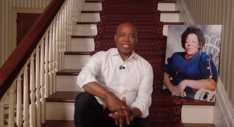New York Mayor Eric Adams drops re