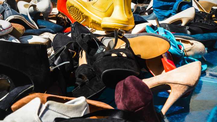 Transform A Dollar Tree Napkin Holder Into Shoe Storage With This Clever Hack