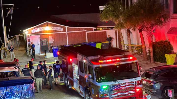 Scenes from a shooting at American Fish Company in…