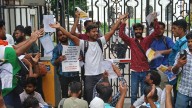 Teaching job aspirants in West Bengal block TMC MP, MLA’s car; demand immediate recruitment, clash with police