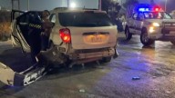 Tren impacta camioneta familiar y deja 3 heridos en bulevar Nazario Ortíz Garza