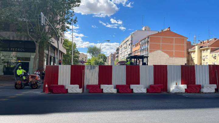 Las calles Palos de la Frontera y Delicias reabren al tráfico este jueves al concluir otra fase de la L11
