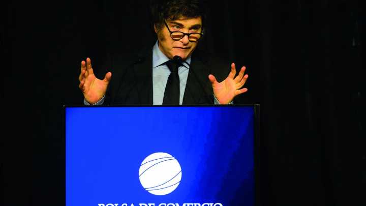 En instantes: Javier Milei en el aniversario 125 de la Bolsa de Comercio de Córdoba