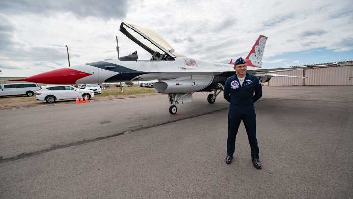 Air Force Thunderbirds land in Pueblo ahead of Wings of Pride air show