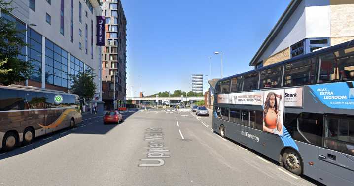 Coventry crash leaves three injured and city centre road closed for hours