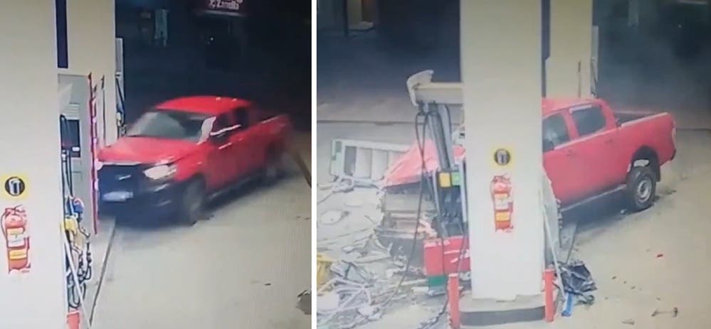 Conductor alcoholizado chocó contra el surtidor de una estación de servicio en San Bernardo
