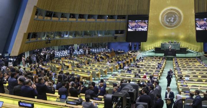 VIDEO| Protesta conta Netanyahu por la masacre en Gaza: Países se marchan antes de su discurso en Asamblea de la ONU