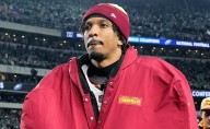 Why is Jayden Daniels not playing today for Commanders vs. Raiders in Week 3 of the NFL 2025 season?