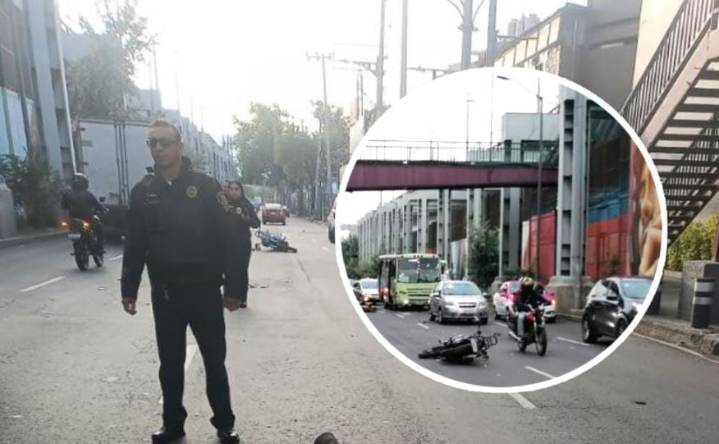 Muere motociclista sobre la Calzada Ermita Iztapalapa