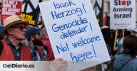 Starmer recibe al presidente de Israel entre protestas y promete quejarse por el “sufrimiento atroz” en Gaza