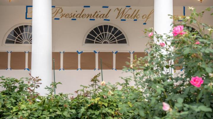 Trump adds 'Presidential Walk of Fame' to the White House