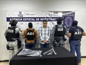 Lo capturaron en Los Nogales con arma .45 mm
