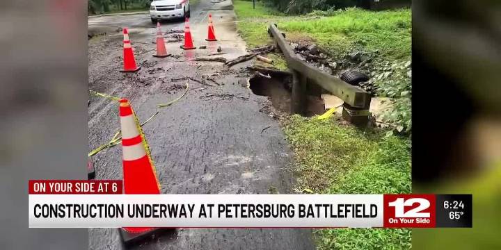 Construction underway at Petersburg Battlefield