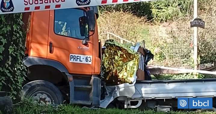Una persona muerta deja colisión entre camiones de distinto tonelaje en ruta entre Pucón y Villarrica