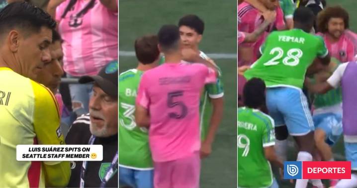 Combos, empujones y escupitajo: el escándalo del Inter Miami tras perder Leagues Cup ante Seattle