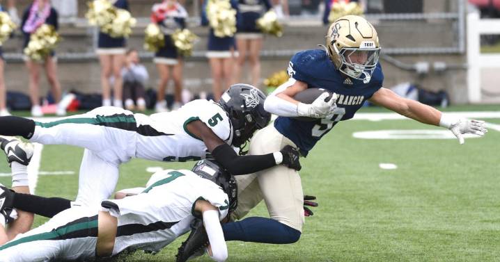 St. Francis rumbles past Grayling, 64-7; Glads aim to win last NMFC Legends title