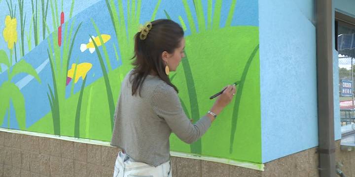 Middleton native brings splash of color to Bauman Community Pool