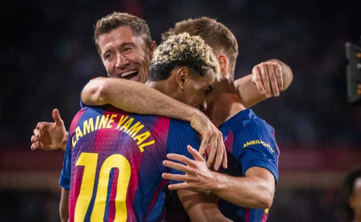 Barcelona vence 2-1 a la Real Sociedad con el regreso estelar de Lamine Yamal