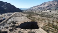 Giant sinkhole in Chilean mining town haunts residents, three years on