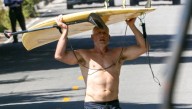 Jessica Simpson’s Ex Eric Johnson Spotted Going Shirtless for Paddle Boarding Session in Malibu 